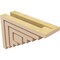 Ekena Millwork 3"W x 9"D x 6"H Classic Landon Rough Cedar Woodgrain TimberThane Corbel, Primed Tan CORUR03X09X06LANRCPR - alternate 3